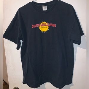 black t-shirt w logos